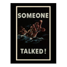 Someone Talked Postcards