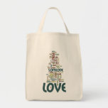 Someone to Love Word Cloud Canvas Bag