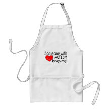Someone With Autism Loves Me (Hrt) Aprons