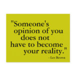 Someone's Opinion... motivational postcard