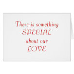 something SPECIAL about our LOVE cards