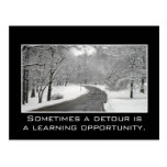 Sometimes a detour is a learning opportunity postcard