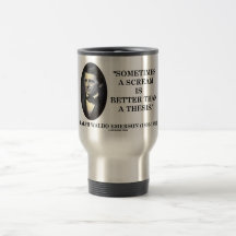 Sometimes A Scream Is Better Than A Thesis Emerson Mug