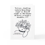 SOMETIMES IT'S HARD TO MAKE A DECISION CARD