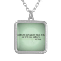 Sometimes the simplest things in life/complicated necklaces