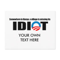 Somewhere in Kenya a village is missing its idiot Post Cards