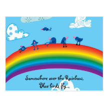Somewhere over the rainbow post cards