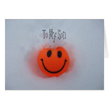 Son Christmas Greeting Greeting Card