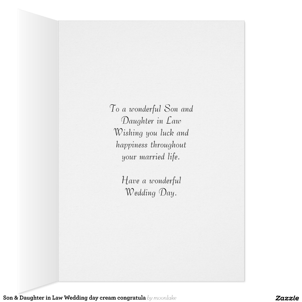 Daughter-in-law On Their For A Special Son And New Daughter In Law