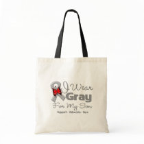 Son - Grey Ribbon Awareness Tote Bag