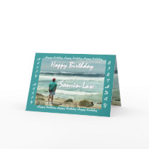 SON-IN-LAW - Happy Birthday - Man and Ocean Waves