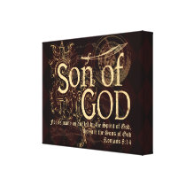 Son of God, Romans 8:14 Christian Stretched Canvas Prints