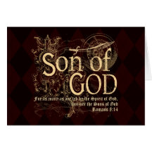 Son of God, Romans 8:14 Christian Greeting Card