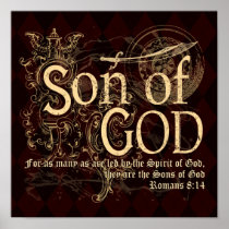 Son of God, Romans 8:14 Christian Print