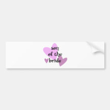 Son of the Bride Bumper Sticker
