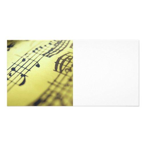 Sonata Sheet Music 3 Photo Greeting Card