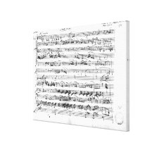 Sonate Premiere for violin and harpsichord Gallery Wrap Canvas
