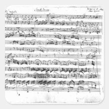 Sonate Premiere for violin and harpsichord Square Stickers