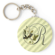 Sonbird Initial R Keychains