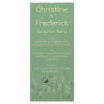 Song of Love, wedding menu and program rack cards
