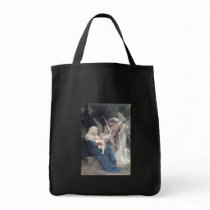 Song of the angels antique painting baby religion canvas bags