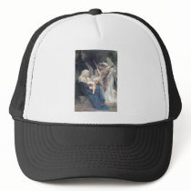 Song of the angels antique painting baby religion mesh hat