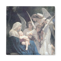 Song of the angels antique painting baby religion fridge magnet