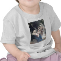 Song of the angels antique painting baby religion tshirt