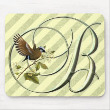 Songbird Initial B Mouse Pad
