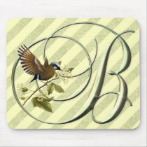 Songbird Initial B Mouse Pad