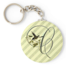 Songbird Initial C Key Chain