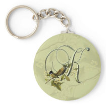 Songbird Initial K Key Chain