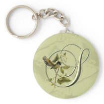 Songbird Initial S Key Chain