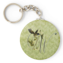 Songbird Initial W Keychain