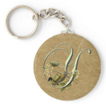 Songbird Initial Y Key Chain