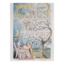 Songs of Innocence; Title Page, 1789 Postcard