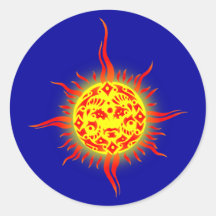 Sonne Gesicht sun face Aufkleber