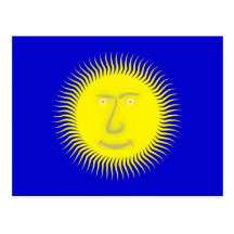 sonne gesicht sun face postkarte