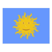 Sonne Gesicht sun face Postkarten