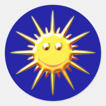 sonne gesicht sun face sticker