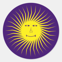 sonne gesicht sun face sticker