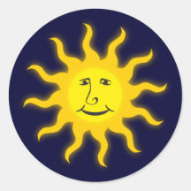 Sonne Gesicht sun face Sticker