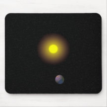 Sonne mit Planet Mousepad