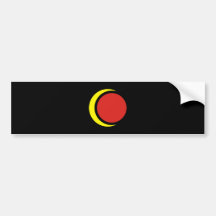 Sonne Mond sun moon Auto Sticker