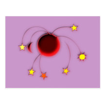 Sonne Sterne sun stars Postkarte