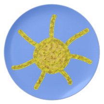 Sonne sun flacher teller