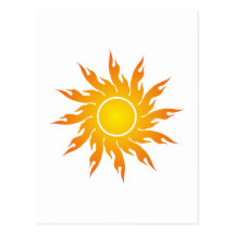 Sonne sun postkarte