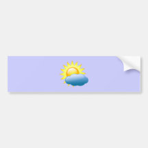 Sonne Wolke sun cloud Auto Sticker