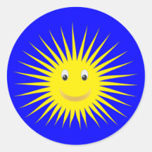 Sonnengesicht Sonne sun face Aufkleber