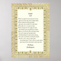 Sonnet # 12 by William Shakespeare